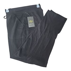 Athletic Womens Cotton Pants‎ Black Large NEW